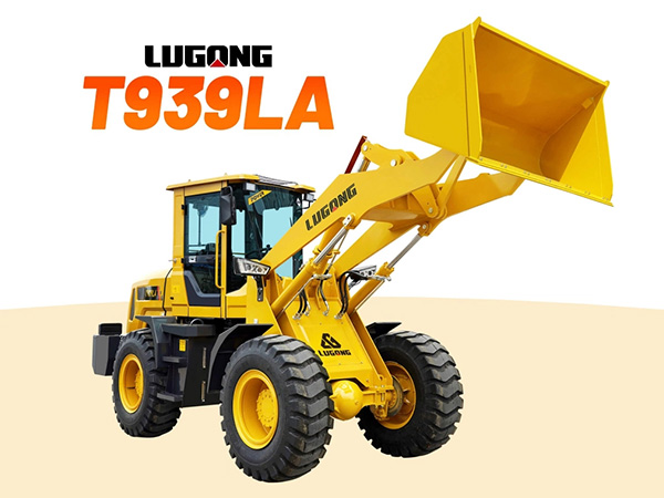 Xe máy xúc lật LuGong T939LA cần dài 4.5m gầu 2.5m3